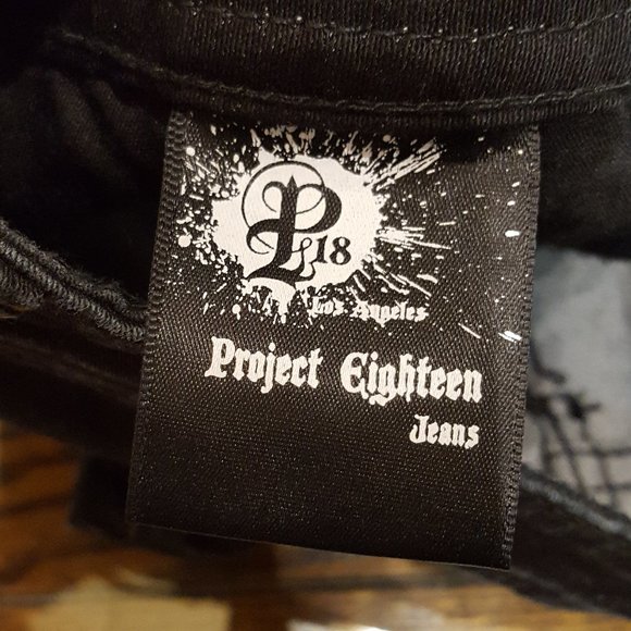Project Eighteen Jeans BLACK Size 28/9  EUC - Picture 12 of 14